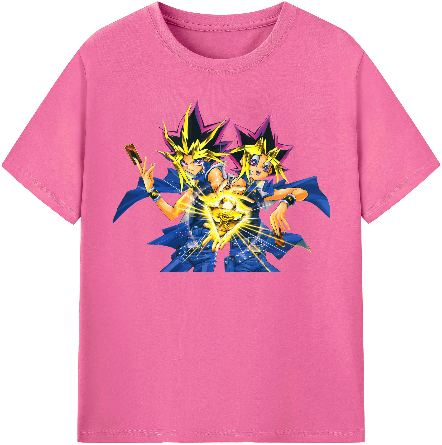 （画像用） 遊☆戯☆王 Yu-Gi-Oh! レディースカジュアルプリントTシャツ（綿100％）